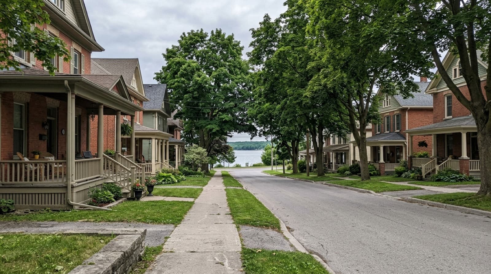 Residential street in Belleville
