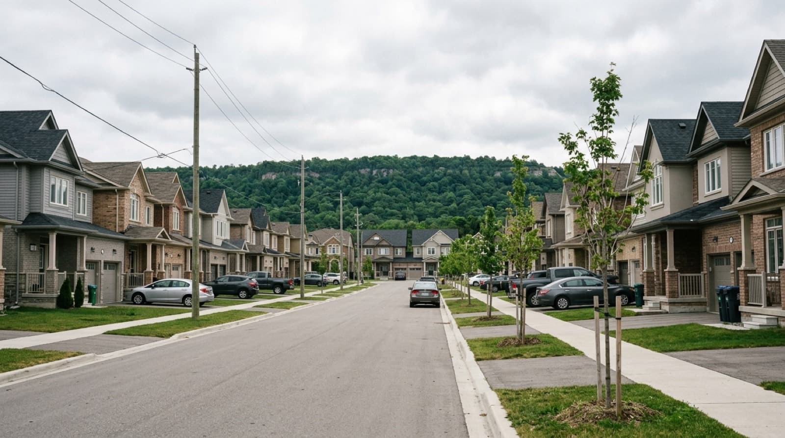 Residential street in Milton