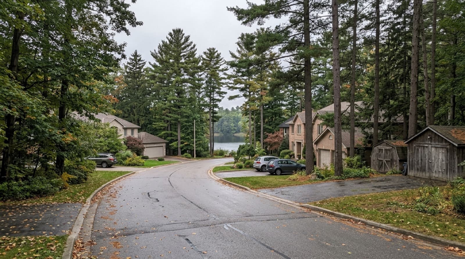 Residential street in Richmond Hill