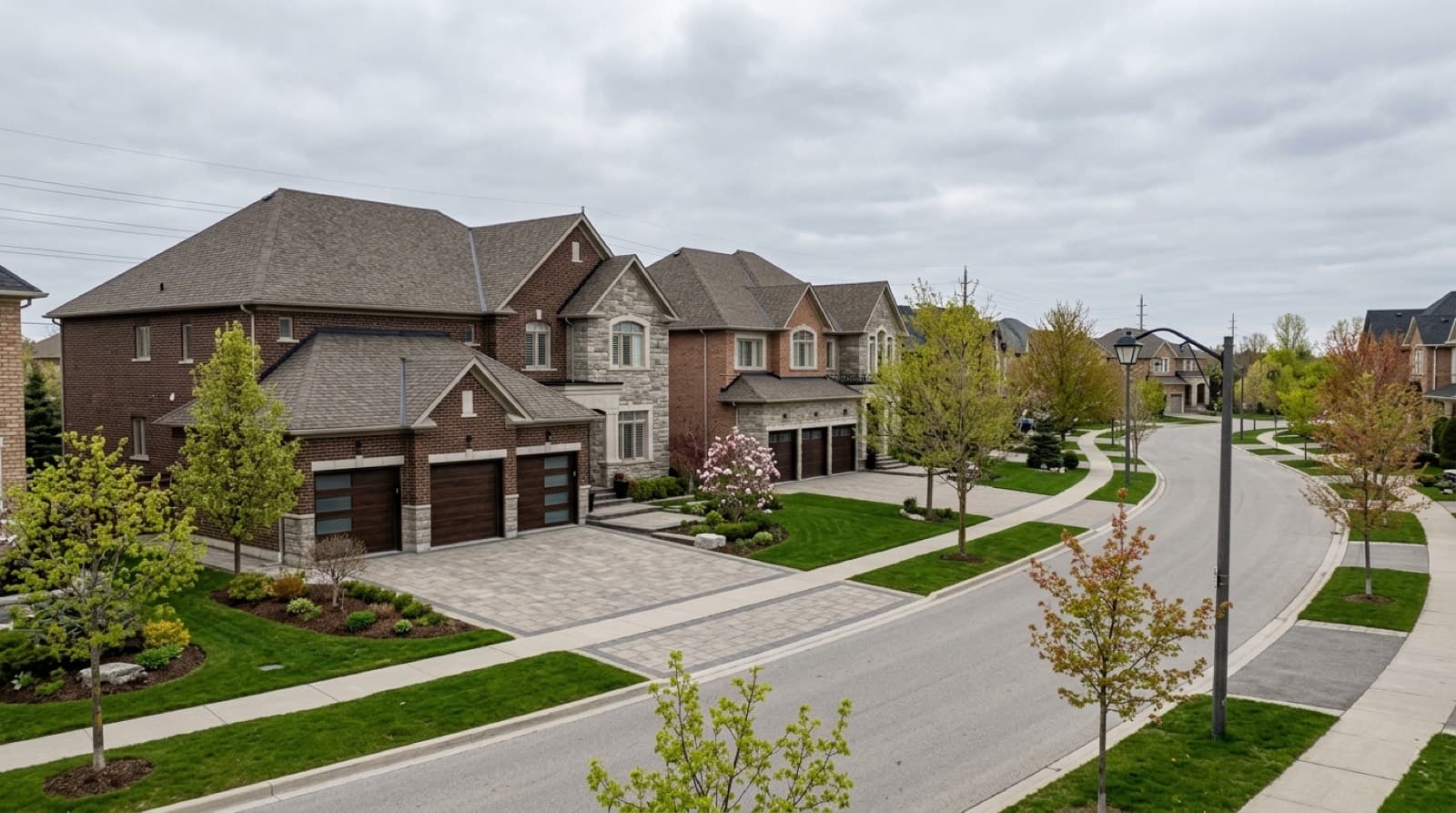 Residential street in Vaughan